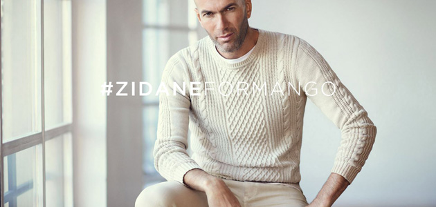 Zidane en pull beige Mango Man